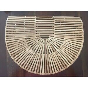 Rattan Bamboo Handbag Handmade XL Large Tote Bag Straw Beach Bags Purse